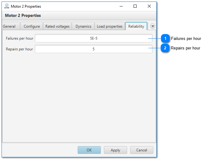 Element reliability settings