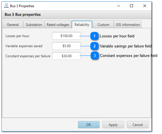 Node reliability settings