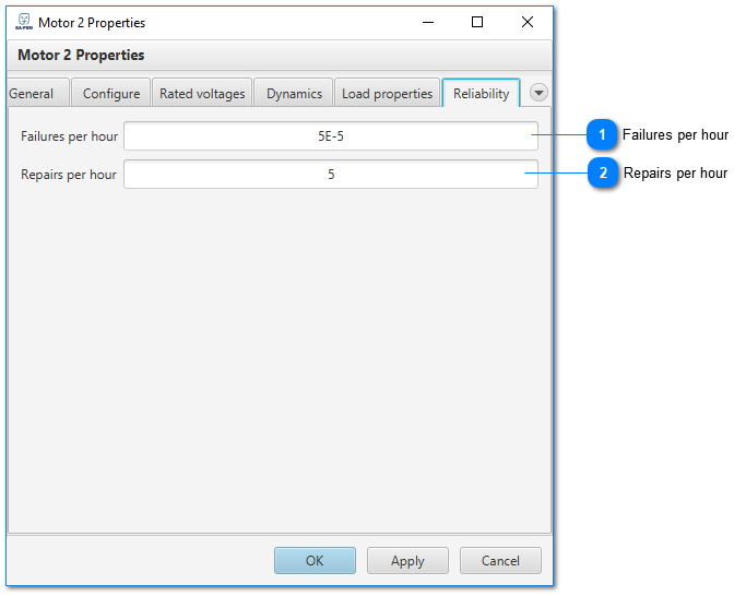 Element reliability settings