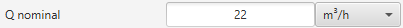1. Nominal flow rate