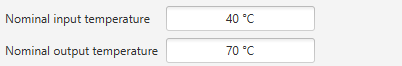 3. Nominal inlet/outlet temperatures